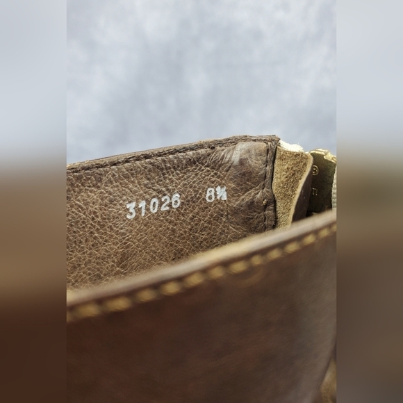 J. Crew Women's size 8.5 Boho Cowboy Western boots engineer brown leather rugged - Picture 13 of 15